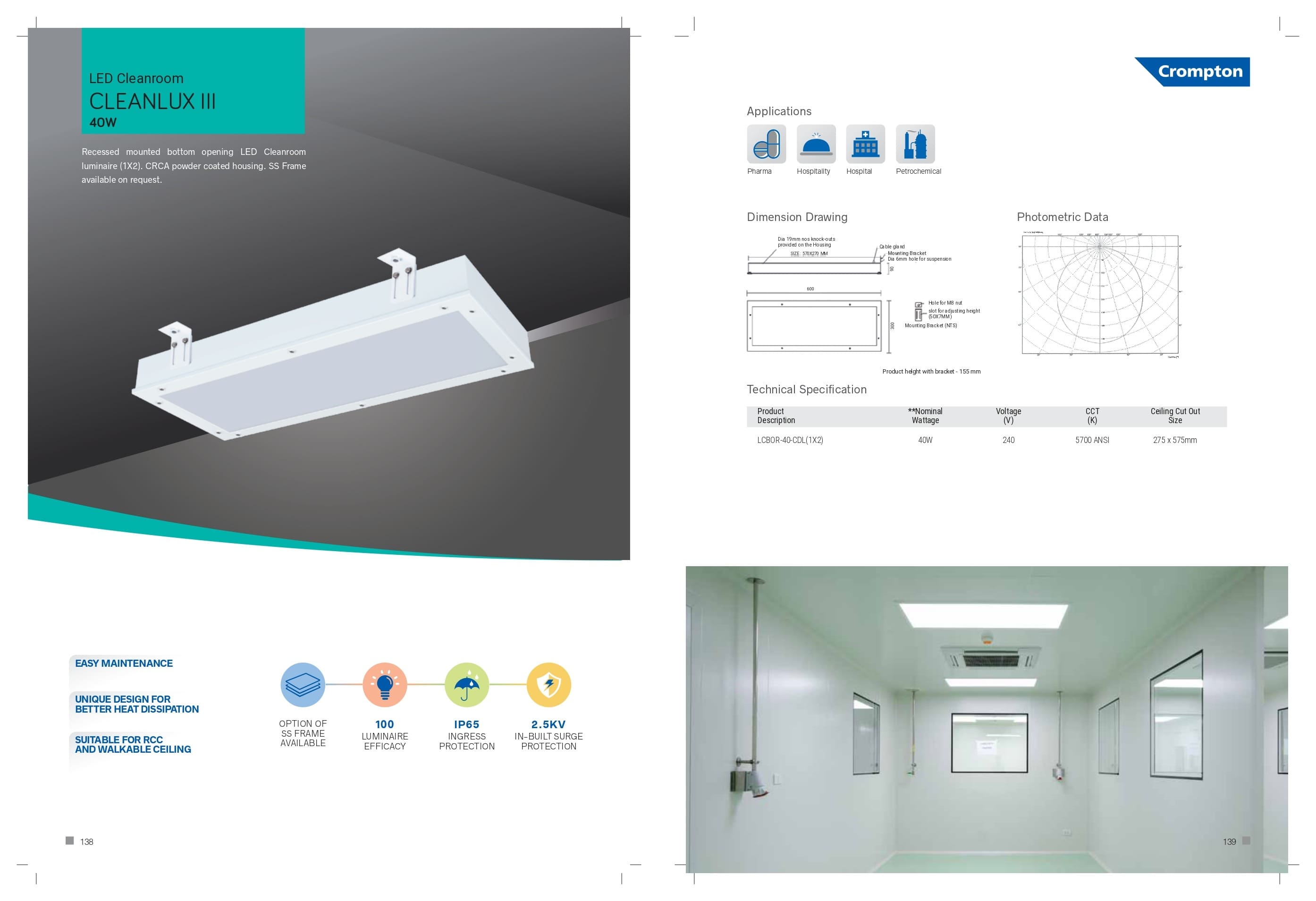 LED Cleanroom Cleanlux III